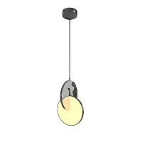 Светильник подвесной LED 0683PL-1CH Milosh Tendence белый 1 лампа, основание хром в стиле современный хай-тек 