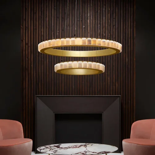 Люстра подвесная MONSINE D60 Brass 196988-23 ImperiumLoft коричневая на 1 лампу, основание латунь в стиле современный фото 16