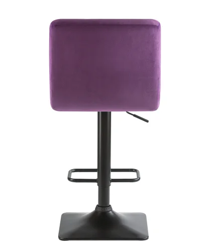 Стул барный 5018-LM DOMINIC, цвет сиденья фиолетовый велюр (MJ9-58), цвет основания черный Dobrin, фиолетовый/велюр, ножки/металл/чёрный, размеры - 940*1150***420*520 фото 5