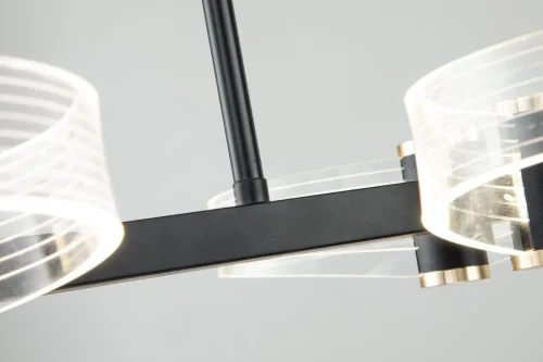 Светильник подвесной LED с пультом Cloud 10242/6LED Escada прозрачный на 1 лампу, основание чёрное в стиле хай-тек с пультом фото 8 Светильник подвесной LED с пультом Cloud 10242/6LED Escada прозрачный на 1 лампу, основание чёрное в стиле хай-тек с пультом фото 8