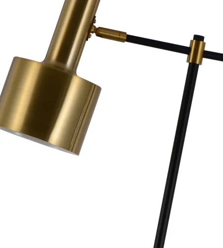 Настольная лампа офисная Орфей 07025-1 Kink Light медь 1 лампа, основание чёрное металл в стиле лофт  фото 2
