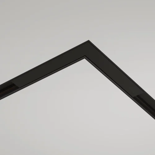 Коннектор угловой встраиваемый Magnetic track system Basity TRA172CL-12B Maytoni чёрный в стиле для светильников серии Magnetic track system Basity встраиваемый basity магнитная фото 2