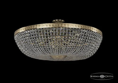 Люстра потолочная хрустальная 19111/100IV G Bohemia Ivele Crystal прозрачная на 20 ламп, основание золотое в стиле классический sp