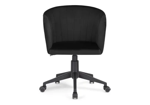 Компьютерное кресло Тибо 1 черный / черный 518302 Woodville, чёрный/велюр, ножки/пластик/чёрный, размеры - *900***600*600 фото 2
