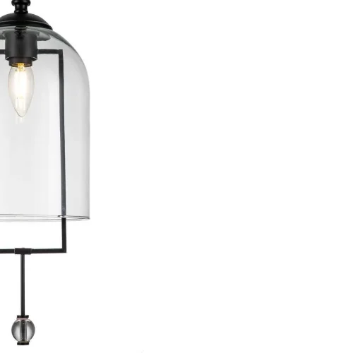 Светильник подвесной Alta V000393 Indigo прозрачный 1 лампа, основание чёрное в стиле современный  фото 3