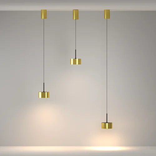 Светильник подвесной LED Glare P102PL-12W3K-BS Maytoni латунь на 1 лампу, основание латунь в стиле современный хай-тек фото 5