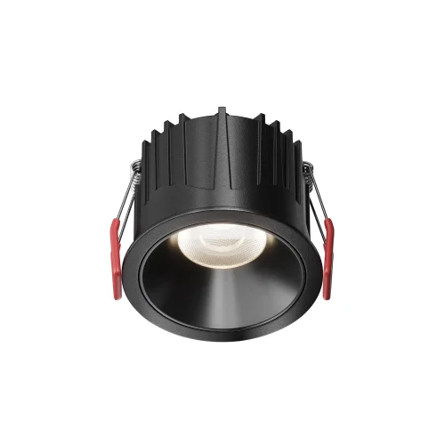 Светильник точечный LED Alfa LED DL043-01-15W4K-RD-B-1 Maytoni чёрный на 1 лампу, основание чёрное в стиле современный хай-тек круглый