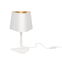 Настольная лампа LOFT1163T-WH LOFT IT белая золотая 1 лампа, основание белое металл в стиле современный арт-деко 