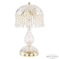 Настольная лампа 14781L1/22 G Balls Bohemia Ivele Crystal прозрачная 3 лампы, основание золотое металл в стиле классический balls