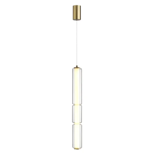 Светильник подвесной LED Fau 6688/19L Odeon Light прозрачный 1 лампа, основание античное бронза в стиле современный трубочки фото 4