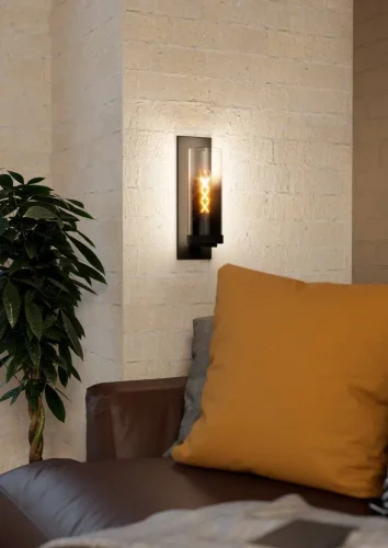 Бра Toothill 44003 Eglo чёрный на 1 лампу, основание чёрное в стиле современный лофт фото 2