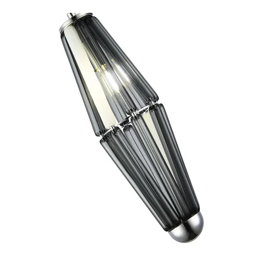 Светильник подвесной Ciara SL1242.103.01 ST-Luce серый чёрный 1 лампа, основание хром в стиле арт-деко  фото 3