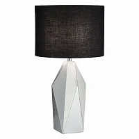 Настольная лампа Marioni SL1004.904.01 ST-Luce чёрная 1 лампа, основание серебряное смола в стиле современный 