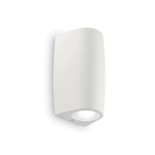 Настенный светильник KEOPE AP1 BIANCO Ideal Lux уличный IP55 белый 1 лампа, плафон белый в стиле современный GU10