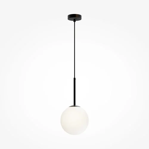 Светильник подвесной Basic form MOD321PL-01B1 Maytoni белый 1 лампа, основание чёрное в стиле современный шар фото 3