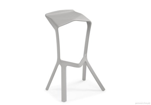 Барный стул Mega grey 15698 Woodville, /, ножки/пластик/серый, размеры - ****500*430
