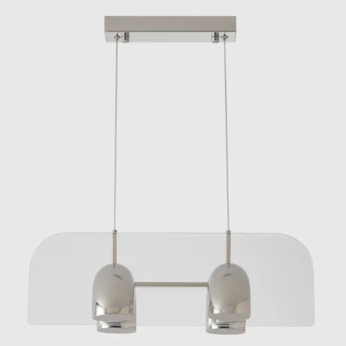 Светильник подвесной ЛЕД ELEMENT SP24W LED CHROME Crystal Lux белый на 1 лампу, основание хром в стиле лофт линейный фото 4
