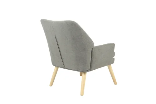 Кресло Харви серый, деревянные ножки УТ000040118 Stool Group, серый/шенилл, ножки/массив гевеи/бежевый, размеры - *825****мм фото 4