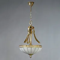 Люстра подвесная  NAVARRA 02228 WP AMBIENTE by BRIZZI белая на 5 ламп, основание бронзовое в стиле классический 