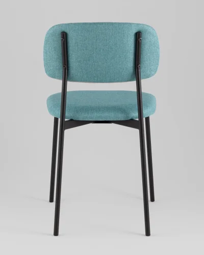 Стул Майло рогожка мятный УТ000040141 Stool Group, мятный/рогожка, ножки/металл/чёрный, размеры - ***** фото 4