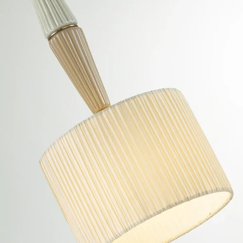 Светильник подвесной Latte 5403/1 Odeon Light бежевый 1 лампа, основание бронзовое в стиле классический  фото 5