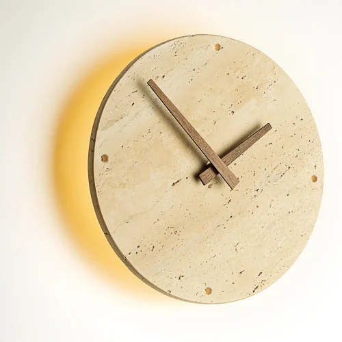 Бра LED с часами Mares CL246015 Citilux бежевый на 1 лампу, основание бежевое в стиле лофт кантри часы отражённый свет фото 2