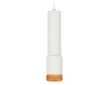 Светильник подвесной XP7421005 Ambrella light коричневый белый 1 лампа, основание белое в стиле хай-тек современный трубочки