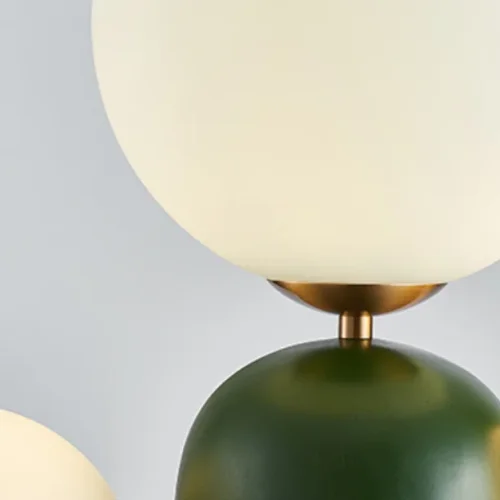 Торшер Oo Flor Lamp Green 214524-26 ImperiumLoft белый на 6 ламп, основание зелёное в стиле современный фото 8