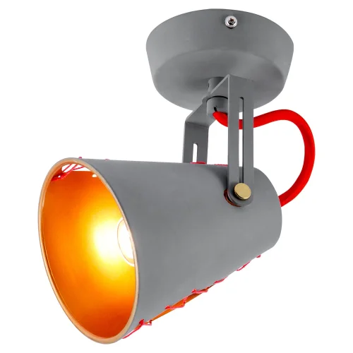 Спот с 1 лампой лофт Bethel GRLSP-8020 Lussole красный E14 в стиле лофт 