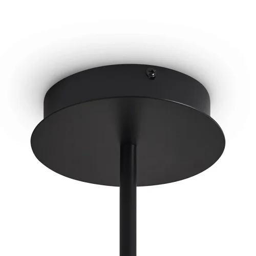 Люстра на штанге LED Ice FR5541CL-L30B Freya прозрачная на 6 ламп, основание чёрное в стиле современный фото 4