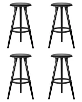 Набор 4 шт Стул барный DOBRIN ROYCE BLACK (чёрный (B-03)) чёрный (B-03) Dobrin, /, ножки/дерево/, размеры - *770**** Набор 4 шт Стул барный DOBRIN ROYCE BLACK (чёрный (B-03)) чёрный (B-03) Dobrin, /, ножки/дерево/, размеры - *770****