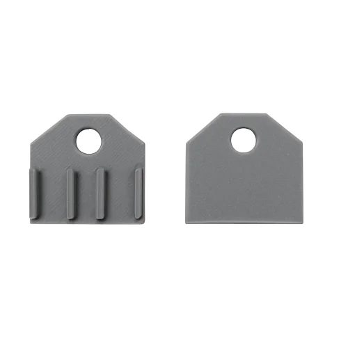 Комплект заглушек (2 шт) для ST066.129.00 Super5 ST066.199.00 ST-Luce серый в стиле для светильников серии Super5 магнитный