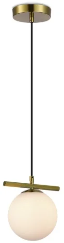 Светильник подвесной Penelopa APL.643.06.01 Aployt белый на 1 лампу, основание золотое в стиле современный Светильник подвесной Penelopa APL.643.06.01 Aployt белый на 1 лампу, основание золотое в стиле современный