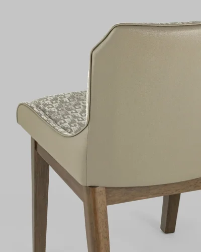 Cтул обеденный НИМЕРИА, бежевый УТ000004675 Stool Group, бежевый/ткань, ножки/дерево/коричневый бежевый, размеры - *800***525*570 фото 6