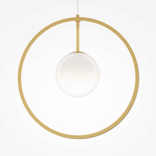 Светильник подвесной LED Paparazzi MOD407PL-L12G3K1 Maytoni белый на 1 лампу, основание золотое в стиле современный фото 3