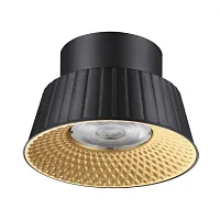 Светильник накладной LED Mali 6643/6CL Odeon Light чёрный 1 лампа, основание чёрное в стиле хай-тек круглый