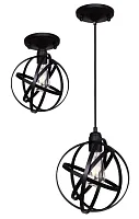 Светильник лофт Carrera 1747-1PC Favourite чёрный 1 лампа, основание чёрное в стиле лофт 
