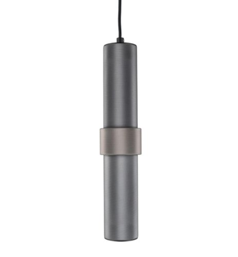 Светильник подвесной Beasia APL.614.06.01 Aployt серый 1 лампа, основание чёрное в стиле современный трубочки