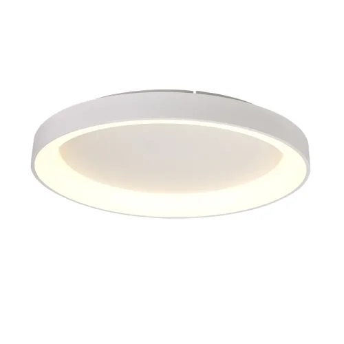 Люстра потолочная LED с пультом Niseko 8638 Mantra белая на 1 лампа, основание белое в стиле современный хай-тек с пультом