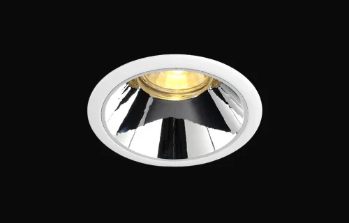 Светильник точечный CLT 052C WH-CH Crystal Lux белый хром на 1 лампу, основание белое в стиле современный фото 3