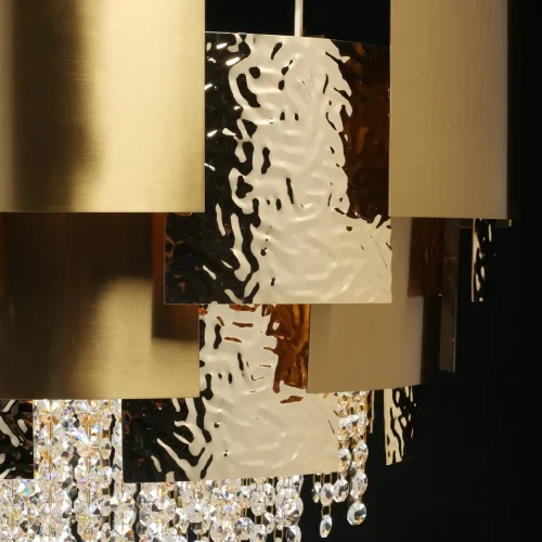 Люстра потолочная Кармен 394011924 Chiaro прозрачная золотая на 24 лампы, основание золотое в стиле классический  фото 4
