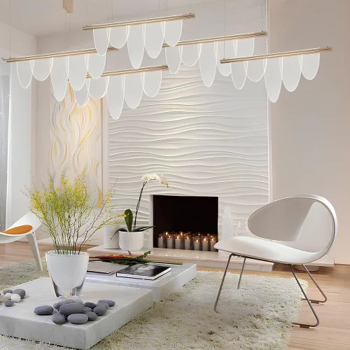 Светильник подвесной LED VALENTIN SP22W LED GOLD Crystal Lux прозрачный на 1 лампу, основание золотое в стиле современный фото 4