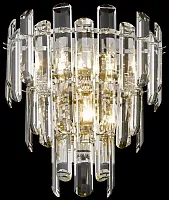 Бра Lazzara WE107.03.101 Wertmark прозрачный 3 лампы, основание никель в стиле классический 