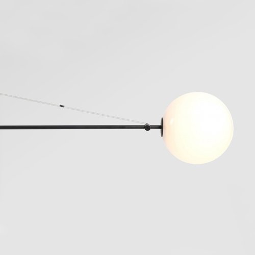 Светильник подвесной LINES K 140825-26 ImperiumLoft белый 2 лампы, основание чёрное в стиле минимализм  фото 4