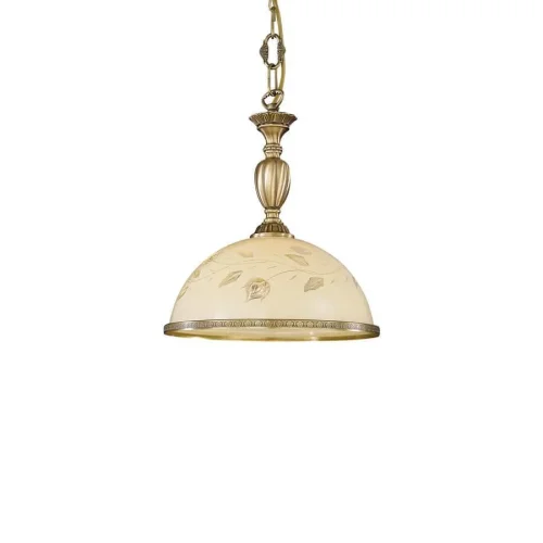 Светильник подвесной L 6208/28 Reccagni Angelo жёлтый 1 лампа, основание античное бронза в стиле классический  фото 2