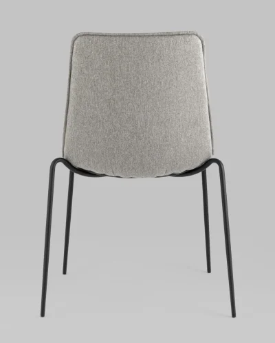 Стул Мелани рогожка серый УТ000025912 Stool Group, серый/рогожка, ножки/металл/чёрный, размеры - ***** фото 5