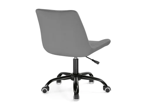Компьютерное кресло Орди серое / черное 559278 Woodville, серый/велюр, ножки/металл/чёрный, размеры - *940***560*650 фото 4