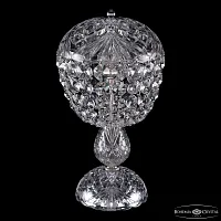 Настольная лампа 14771L1/22 Ni Bohemia Ivele Crystal прозрачная 3 лампы, основание никель металл в стиле классический sp