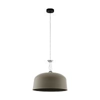 Светильник подвесной Monte Fuerte 39589 Eglo коричневый серый 3 лампы, основание чёрное в стиле современный 