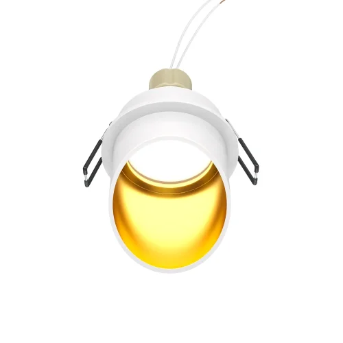 Светильник точечный Lipari DL044-01-GU10-W Maytoni белый золотой 1 лампа, основание белое в стиле современный  фото 5